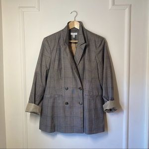 TOPSHOP Plaid Oversized Blazer SZ 10